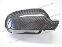 Laden Sie das Bild in den Galerie-Viewer, Real Carbon Fiber Side Mirror Cover Caps Replacement For Audi A4 B8.5 S4 RS4 A5 S5 RS5 2012-2015 w/o Lane Assist od13