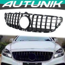 Load image into Gallery viewer, All Black Front Bumper GT Grille For Mercedes BENZ W218 CLS-CLASS 2015-2018