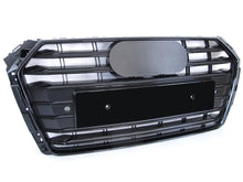 Charger l&#39;image dans la galerie, S4 Style Gloss Black Front Bumper Grille for 17-19 Audi A4 B9 S4 fg225