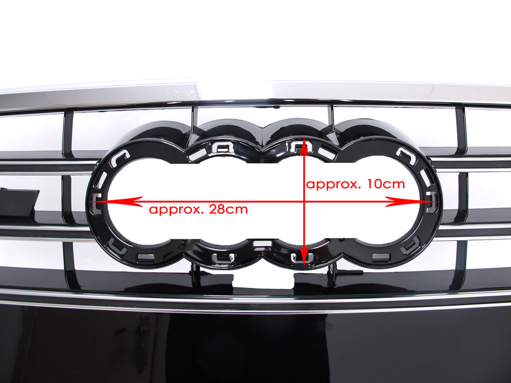 S6 Style Chrome Front Bumper Grille Grill for 2012-2015 Audi A6 C7 S6 fg194