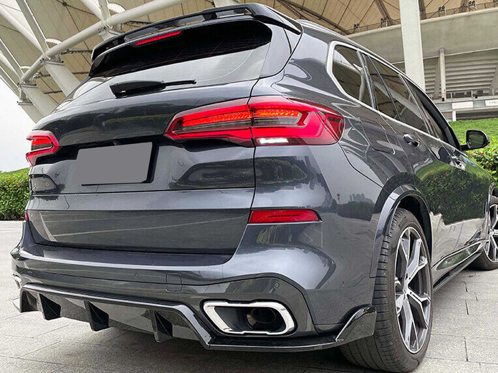 Autunik For 2019-2023 BMW G05 X5 Gloss Black Rear Roof Spoiler Lip Wing