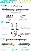 Charger l&#39;image dans la galerie, LED DRL Dynamic Fog Lights Turn Signal Lamp for Audi Q7 2007-2009 dr1
