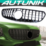 Autunik For 2015-2017 Mercedes W217 C217 S Coupe AMG Panamericana Front Grille Grill Gloss Black fg223