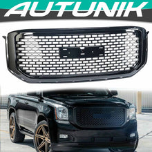 Load image into Gallery viewer, Autunik For 2015-2020 GMC Yukon / Yukon XL Front Bumper Grille Glossy Black Denali Style
