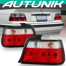 Load image into Gallery viewer, Autunik Red/Clear Rear Tail Lights Brake Lamps 1992-1998 BMW 3-Series E36 Sedan 318i 325i 328i 320I M3