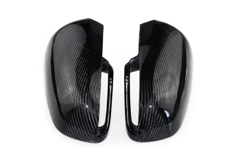 Autunik Real Carbon Fiber Side Mirror Cover Caps Pair For AUDI A4 S4 B6 B7 2002-2007 A6 S6 2006 2007