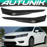 Autunik For 2013-2015 Honda Accord Sedan Front Bumper Spoiler Lip Canards BodyKits