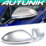 Autunik Matte Chrome Side Mirror Cover Caps for VW GOLF 7 MK7 MK7.5 GTI R TSI TDI mc22