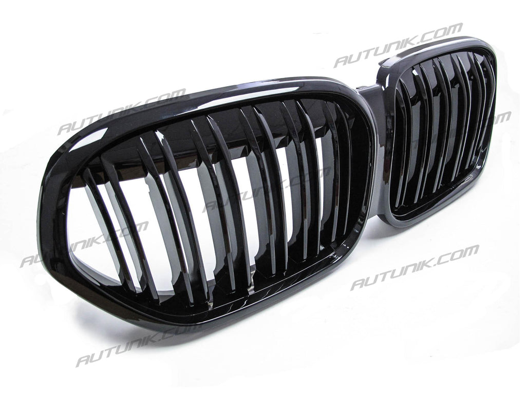 Gloss Black Front Kidney Grille for BMW X1 F48 LCI 2020-2022 fg118