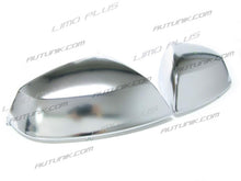 Cargar imagen en el visor de la galería, Autunik Matt Chrome Rearview Mirror Cover Caps Replacement for Audi Q5 SQ5 Q7 SQ7 2017-2022 W/O lane assist mc11