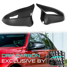 Cargar imagen en el visor de la galería, 100% Dry Carbon Fiber Mirror Covers M Style for BMW M3 F80 M4 F82 M2 Competition F87 mc151