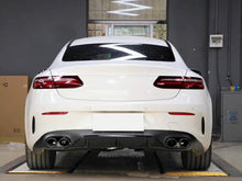 Load image into Gallery viewer, E63 Look Rear Diffuser + Black Exhaust Tips for Mercedes E Class C238 A238 Coupe E300 E400 E450 AMG Pack 2018-2020