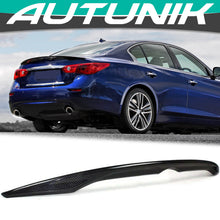 Load image into Gallery viewer, Autunik Carbon Fiber Rear Trunk Spoiler Wing fits Infiniti Q50 Q50S 2014-2021