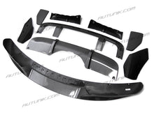 Cargar imagen en el visor de la galería, Carbon Fiber Look Front Lip + Rear Diffuser For 2014-2018 BMW X5 F15 M-Sport