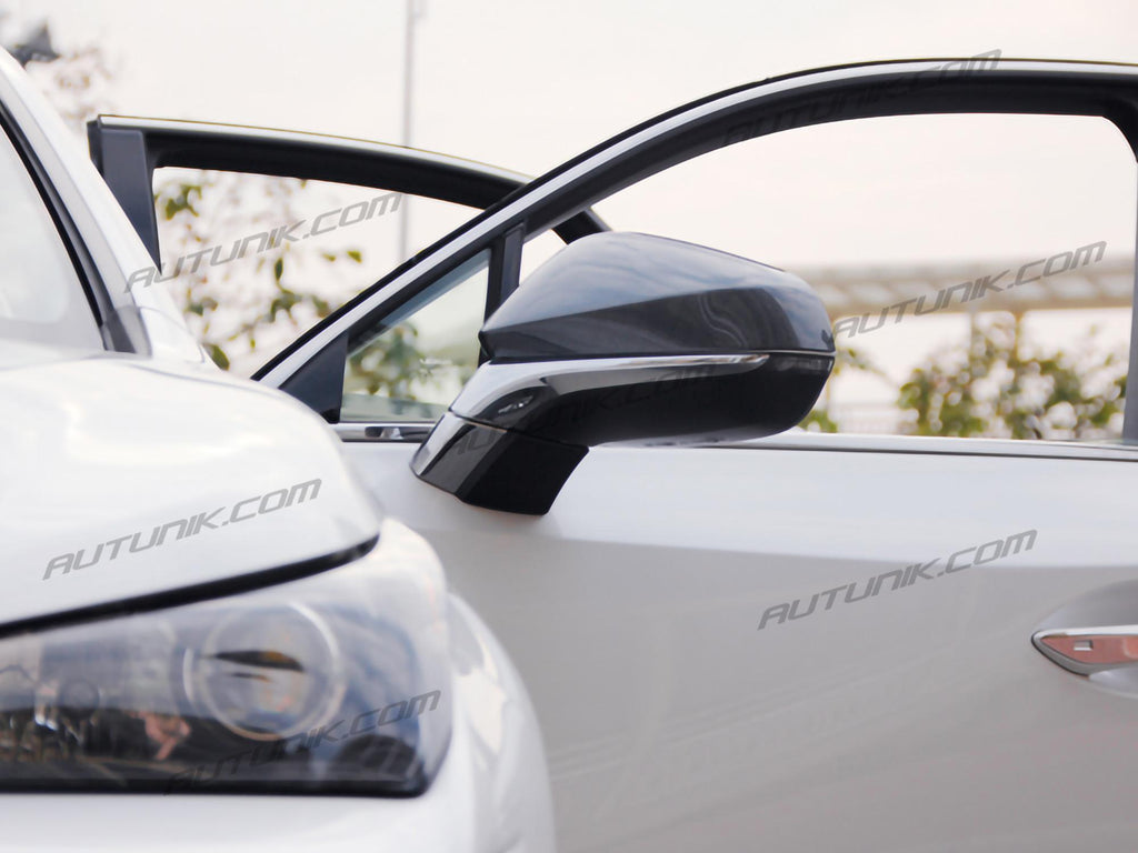 Autunik Carbon Fiber Side Mirror Cover Caps Replacement for Lexus RX350 RX450H NX200 NX300 2015-2021 mc87