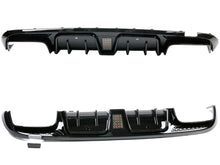 Cargar imagen en el visor de la galería, Rear Diffuser w/ LED + Black Exhaust Tips For Mercedes W205 C63 C63S AMG 2015-2021