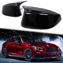 Load image into Gallery viewer, Glossy Black Side Mirror Cover Caps Replacement for Infiniti Q50 Q60 Q70 QX30 2014-2021 mc61