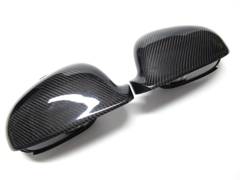 Real Carbon Fiber Side Mirror Cover Caps For VW Golf 5 MK5 GTI  2005-2008 Replacement
