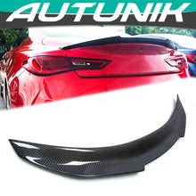 Load image into Gallery viewer, Autunik Real Carbon Fiber Rear Trunk Spoiler Wing PSM Style For Infiniti Q60 2017-2022 if6