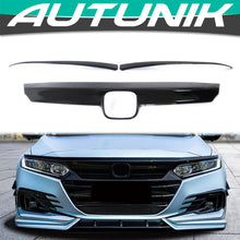 Load image into Gallery viewer, Gloss Black Front Grill Headlight Eyelid Trim Fit For Honda Accord 2021-2023