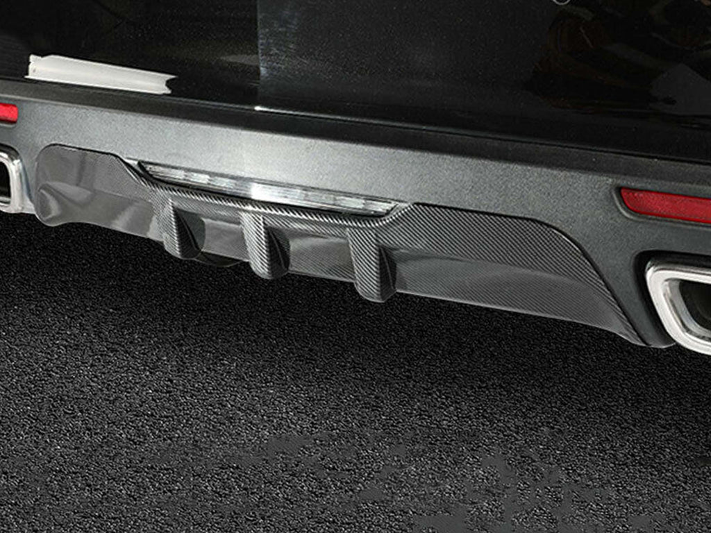 Carbon Fiber Look Rear Diffuser Lower Bumper Cover For Cadillac CT5 2020-2023 di171