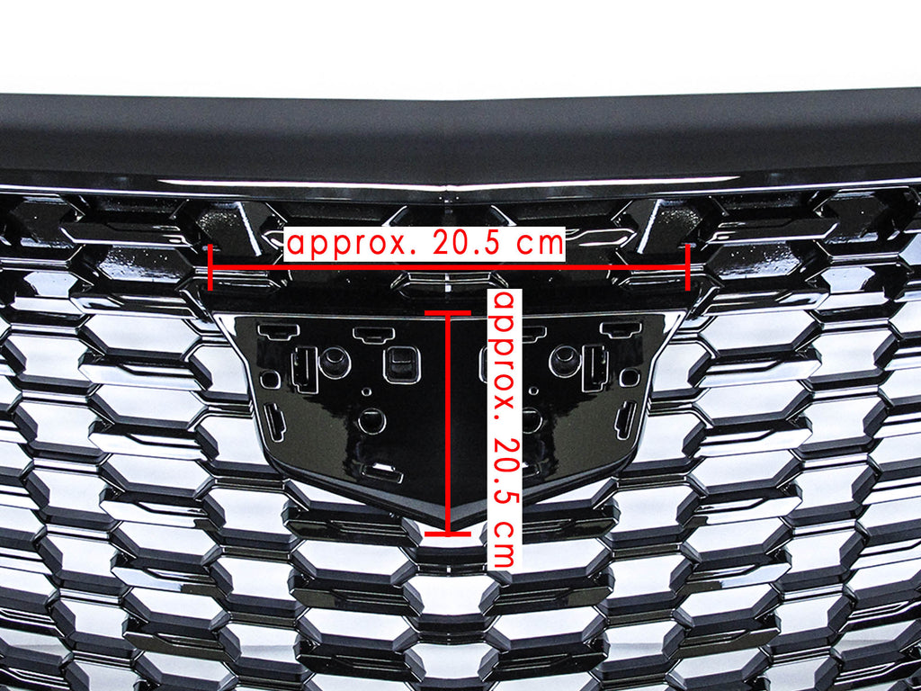 Luxury Black Front Bumper Upper Grille For Cadillac XT5 2020-2022 fg236