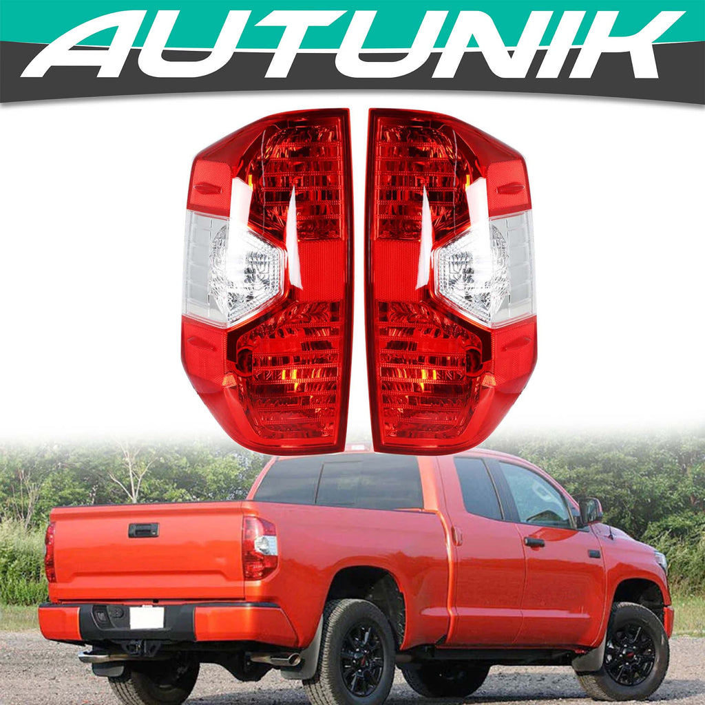 Fit For 14-21 Toyota Tundra Pickup Truck Red Tail Lamps Replacement Left + Right