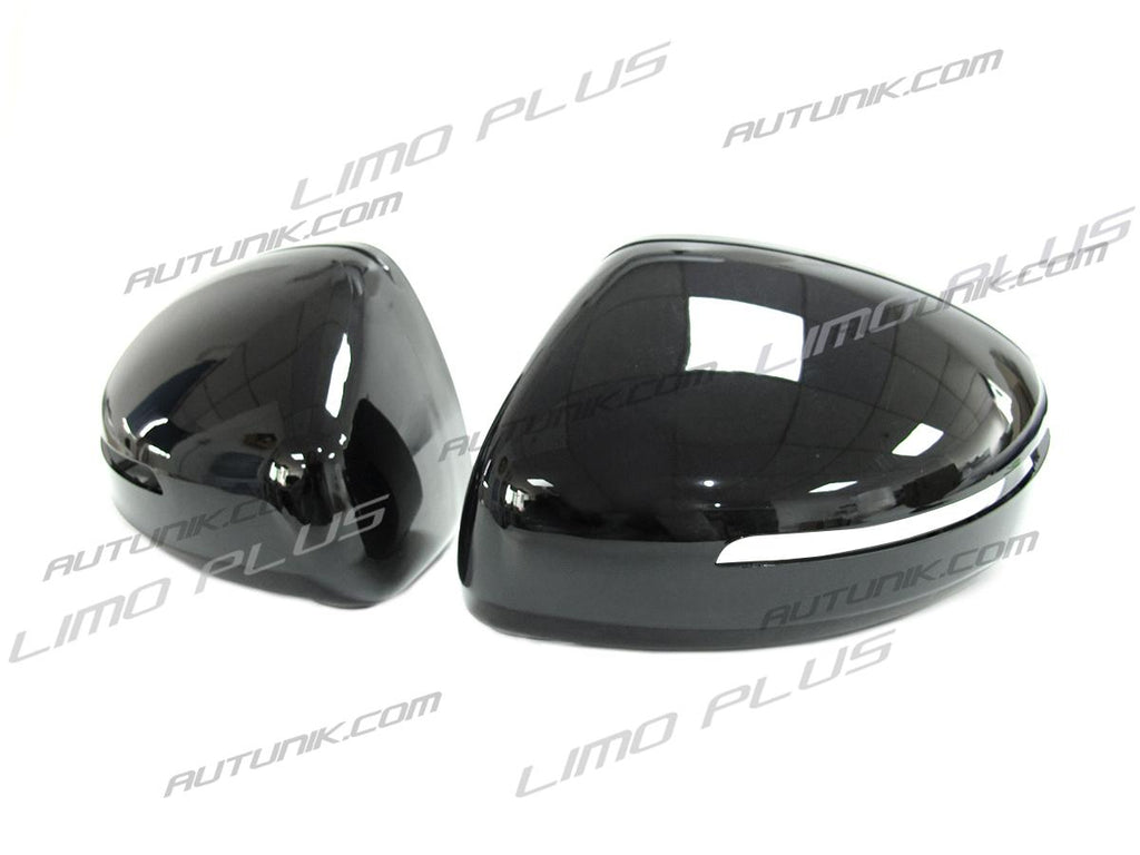 Autunik Glossy Black Rearview Mirror Cover Caps Replacement for Audi R8 TT MK2 8J TTS TT RS 2006-2014 mc54