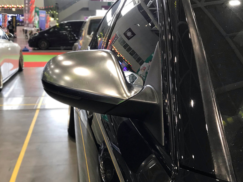 Chrome Mirror Cover Caps For 2012-2018 Audi A6 C7 S6 RS6 w/o Lane Assist mc5