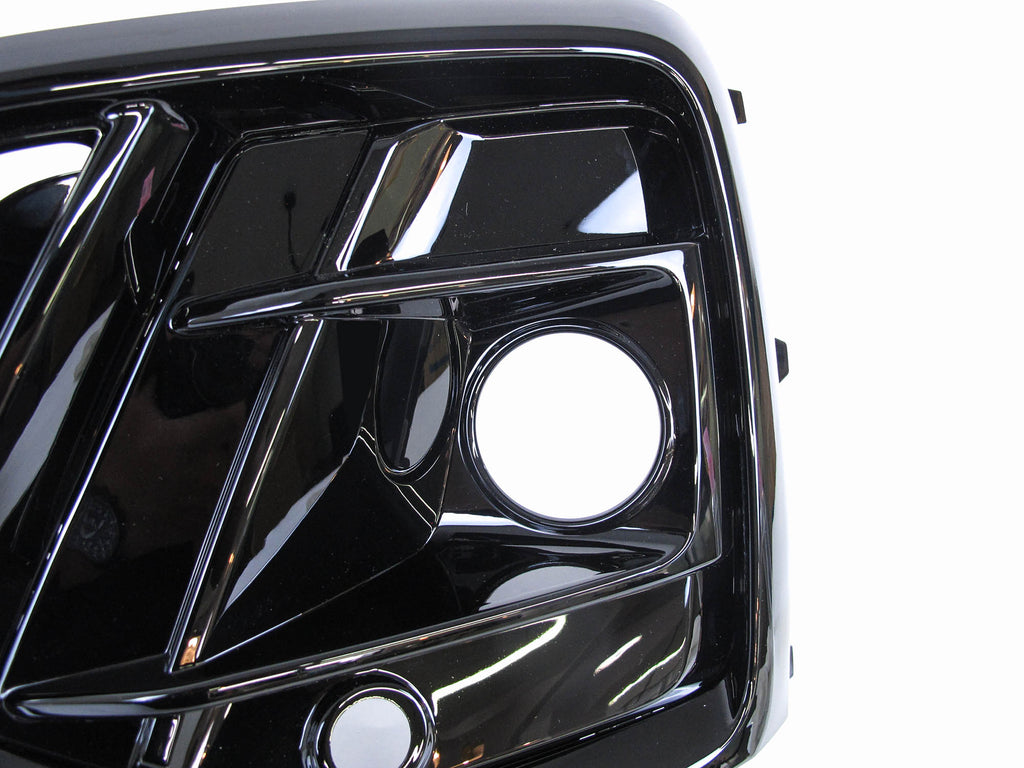Autunik Glossy Black Front Fog Light Cover Grill Grille For Audi Q5 2021-2022 W/ ACC Hole