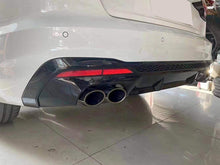 Charger l&#39;image dans la galerie, Rear Diffuser w/ Black Exhaust Tips For 2020-2022 Audi A4 B9 Sedan S-line Sport Bumper di182