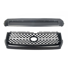 Load image into Gallery viewer, Matte Black Front Grille Hood Bulge Molding Set For 2014-2021 Toyota Tundra without Sensors