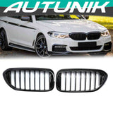 Glossy Black Front Kidney Grille For BMW G30 G31 5-Series 2017-2021
