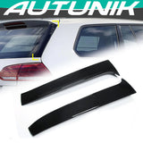 Autunik Glossy Black Rear Window Spoiler Side Flaps For VW Golf 7 MK7 MK7.5 Alltrack Variant Wagon vw25