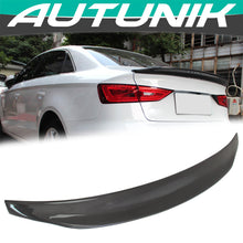 Load image into Gallery viewer, Autunik Real Carbon Fiber Trunk Spoiler Wing for AUDI A3 8V S3 RS3 Sedan 2014-2020 od96