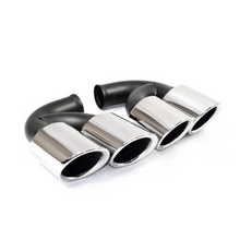 Load image into Gallery viewer, Autunik For 2011-2014 Porsche Cayenne 958 V6 V8 Exhaust Tips Muffler Tailpipe Black/Chrome
