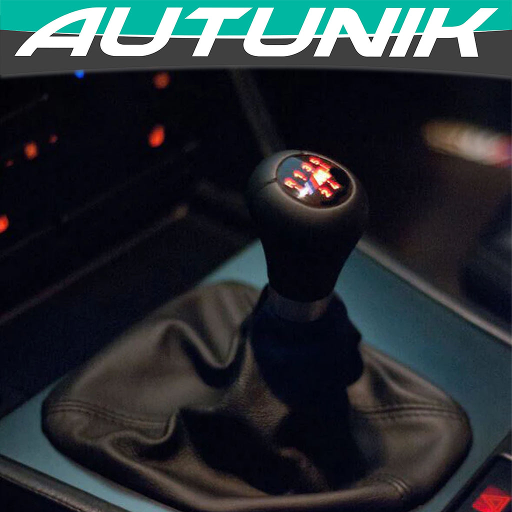 Autunik Illuminated Genuine Leather Shift Knob for BMW M3 E30 E36 E39 E46 ZHP with 5 Speed Light