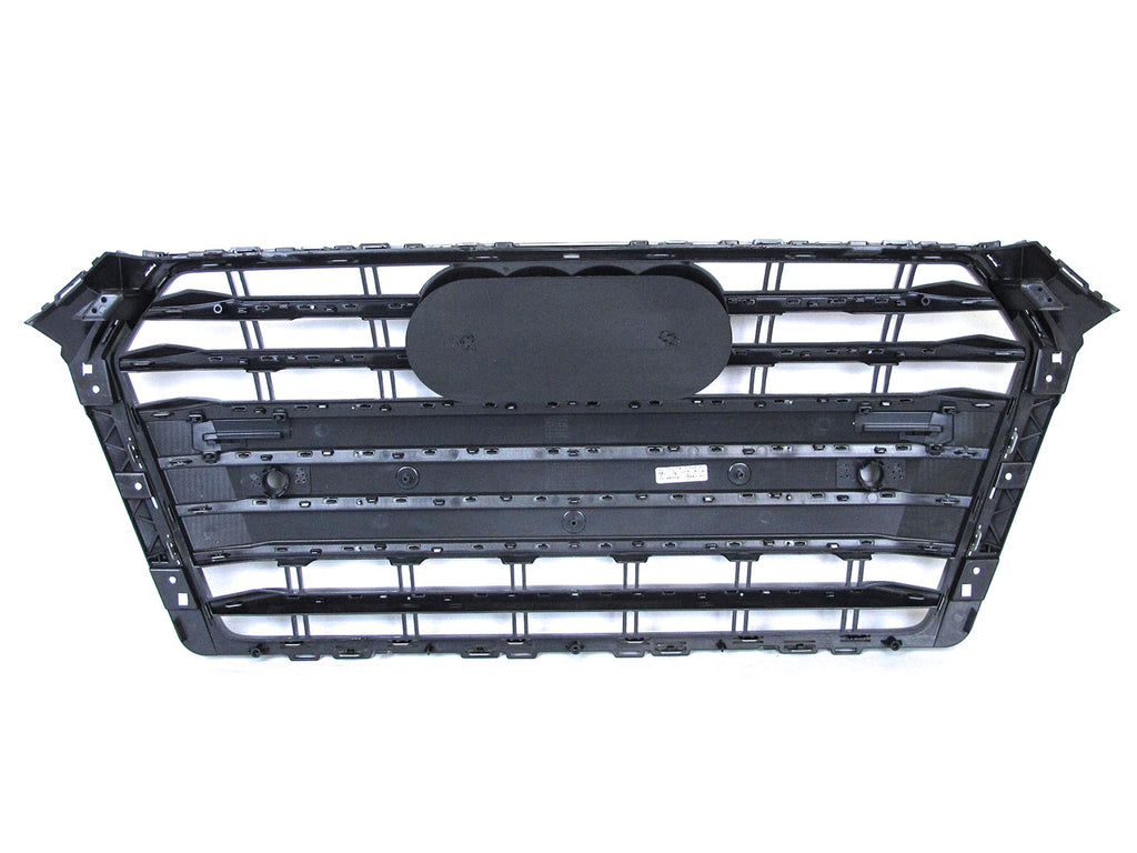 S4 Style Gloss Black Front Bumper Grille for 17-19 Audi A4 B9 S4 fg225