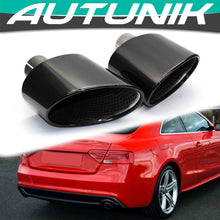 Cargar imagen en el visor de la galería, Autunik Silver Car Exhaust Pipe Tip Tail Muffler For Audi A4 A5 A6 A7 Up To RS4 RS5 RS6 RS7