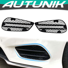 Cargar imagen en el visor de la galería, Autunik Fog Lamp Grille Air Vent Cover Black for Benz W212 S212 AMG Line Facelift 2013-2015