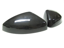 Charger l&#39;image dans la galerie, Real Carbon Fiber Side Mirror Cover Caps For 2014-2020 Audi A3 8V S3 RS3 w/o Lane Assist od17