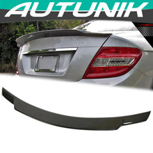 Cargar imagen en el visor de la galería, Autunik Real Carbon Fiber Rear Trunk Spoiler Wing for Mercedes Benz W204 Sedan C300 C350 C63 2008-2014