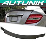 Autunik Real Carbon Fiber Rear Trunk Spoiler Wing for Mercedes Benz W204 Sedan C300 C350 C63 2008-2014
