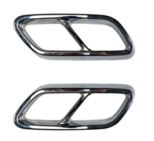 Load image into Gallery viewer, Autunik For 2022-2023 Mercedes Benz C Class W206 Chrome Rear Exhaust Pipe Cover Trims