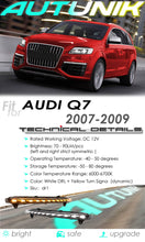 Cargar imagen en el visor de la galería, LED DRL Dynamic Fog Lights Turn Signal Lamp for Audi Q7 2007-2009 dr1