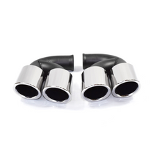 Load image into Gallery viewer, Autunik For 2011-2014 Porsche Cayenne 958 V6 V8 Exhaust Tips Muffler Tailpipe Black/Chrome