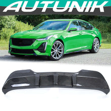 Cargar imagen en el visor de la galería, Carbon Fiber Look Rear Diffuser Lower Bumper Cover For Cadillac CT5 2020-2023 di171