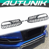 Autunik Chrome Fog Light Cover Grille For 13-16 Audi A3 S-Line S3 Sport Bumper