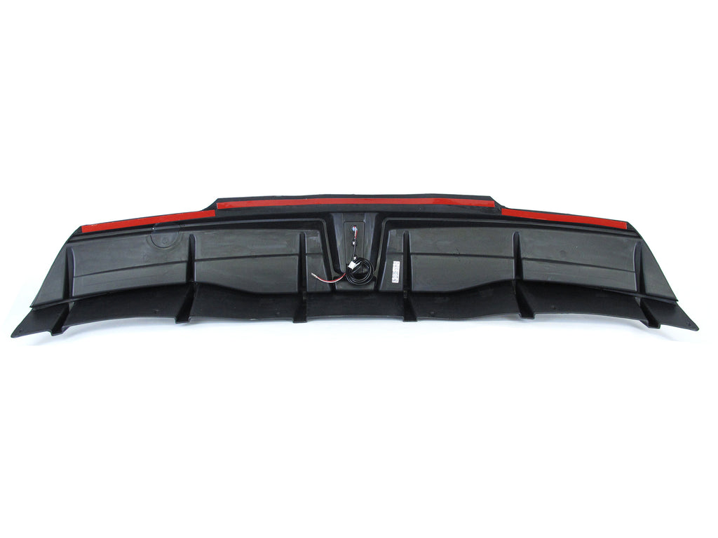 Autunik For 2020-2023 Tesla Model Y Gloss Black Rear Diffuser w/ LED Light