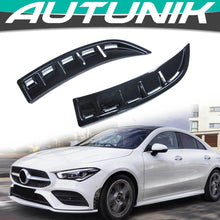 Load image into Gallery viewer, Autunik Glossy Black Side Fender Air Vent Outlet Trim For Mercedes Benz CLA C118 CLA35 AMG 2020 2021 pz31